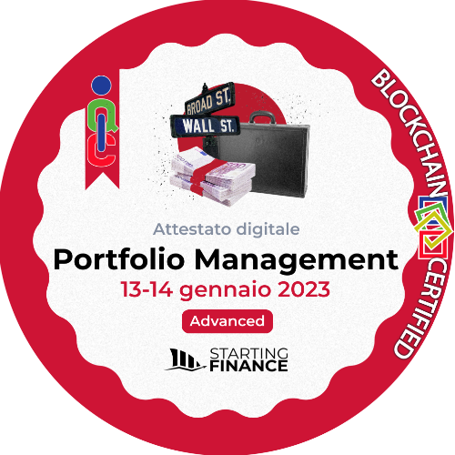 Masterclass Portfolio Management| Advanced | Streaming | 13-14 gennaio 2023